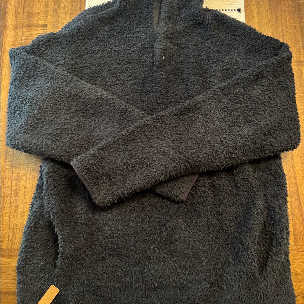 🖤 NWT SKIMS Cozy Knit Pullover Jacket - ONYX - S/M 🖤